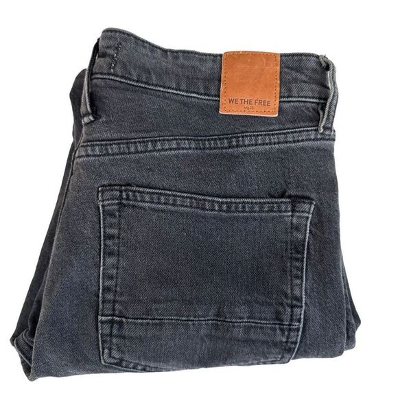 We the Free Free People Raw Hem Faded Black ripped Jeans Women’s Sz 27 - Picture 3 of 9